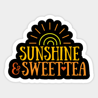 Sunshine & Sweet Tea - Summer Sticker